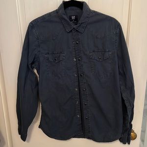 Gap denim button down size M